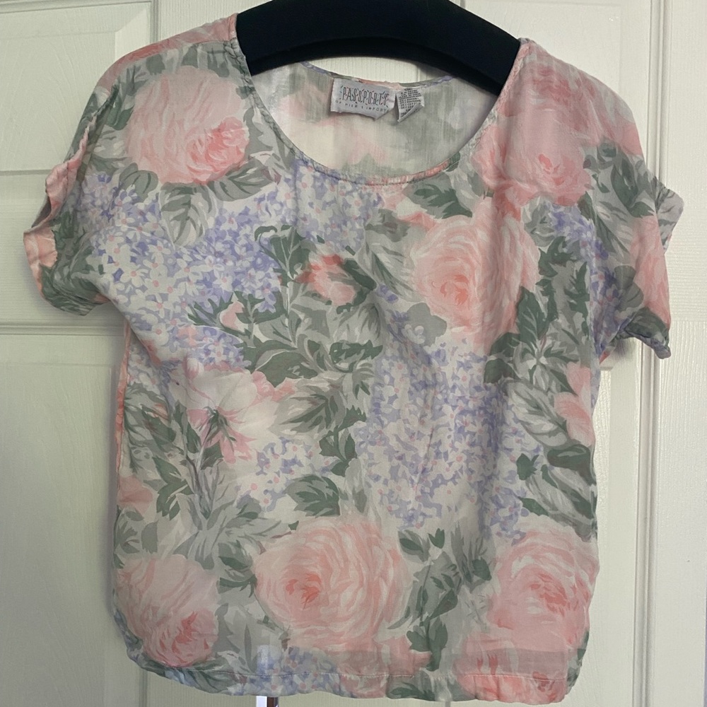 VINTAGE floral shirt SZ SMALL